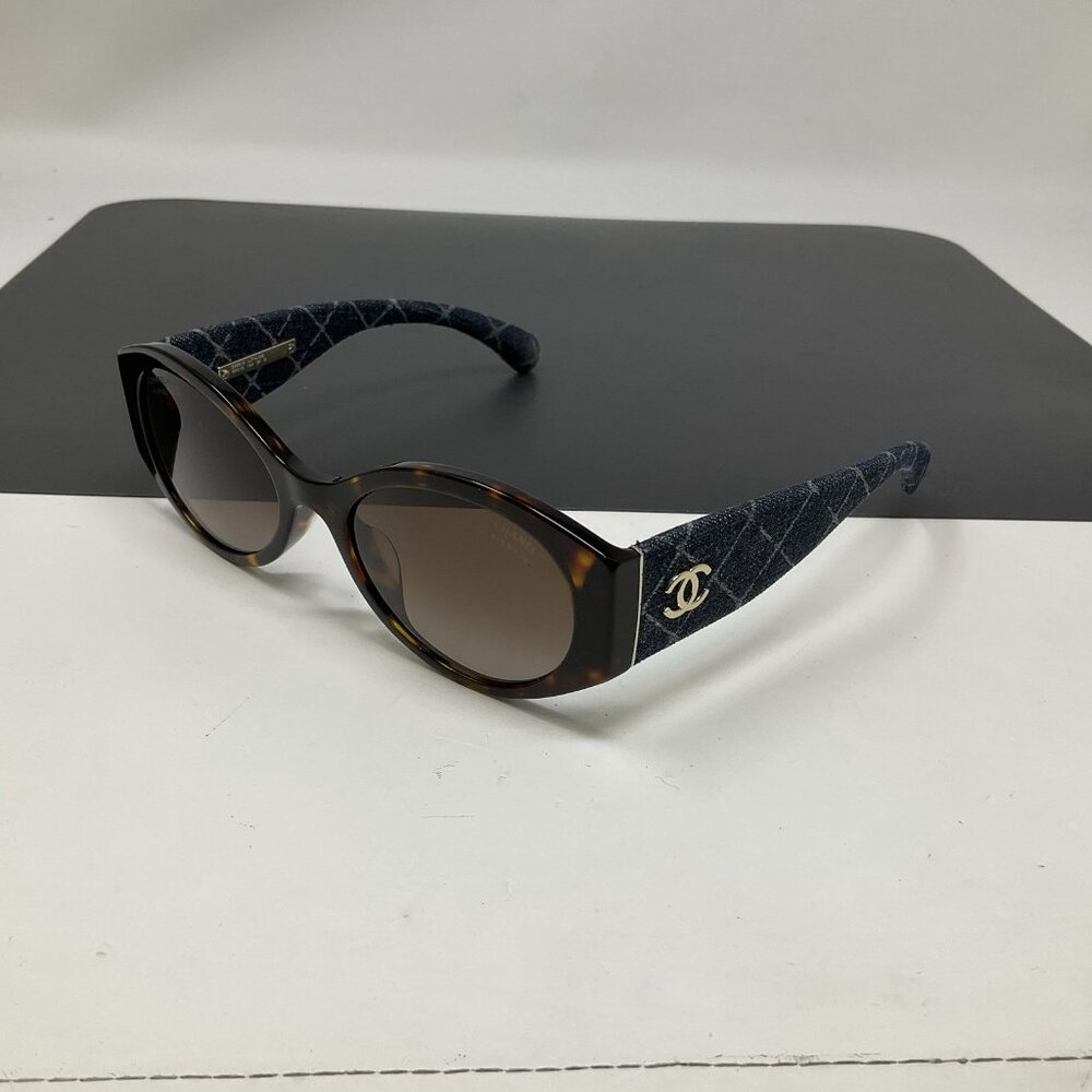 CHANEL 5405-A C 714/S9 Oval Denim Polarized Sunglasses 53 [] 19 140 - Picture 5 of 16